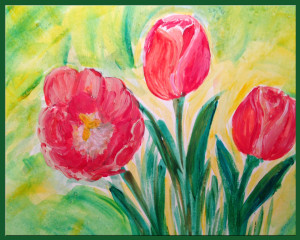 open tulips 5x7 180 new